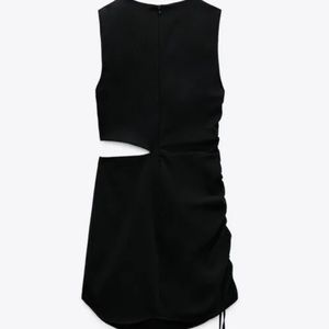 Zara Cut Out Ruched Side Mini Dress